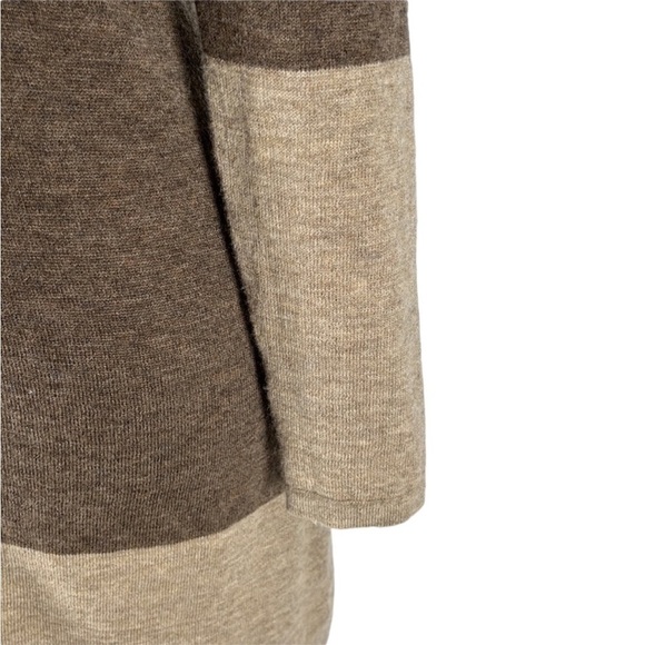 Athleta Brown/Tan Merino Extra Fine Wool Cowl-neck Sweater Dress Size XS - Picture 5 of 10